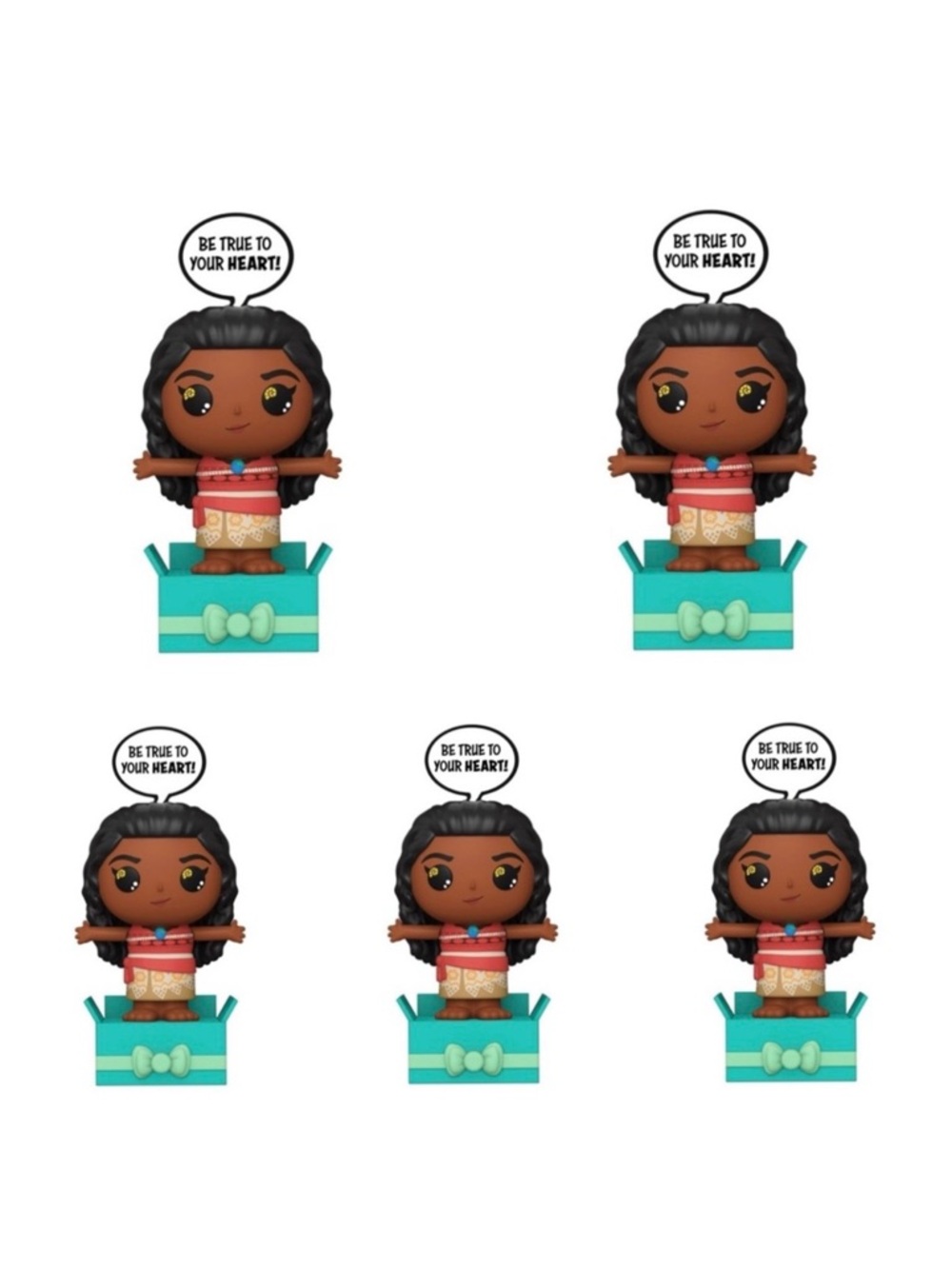 5 Disney Funko POPsies Moana - Princess Vinyl Pop-Up Figures